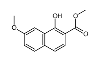 methyl 1-hydroxy-7-methoxynaphthalene-2-carboxylate Structure