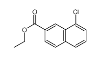 ethyl 8-chloronaphthalene-2-carboxylate Structure