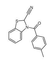 3-(4-methylbenzoyl)-2H-1,3-benzothiazole-2-carbonitrile Structure
