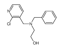 2-{benzyl[(2-chloropyridin-3-yl)methyl]amino}ethanol Structure