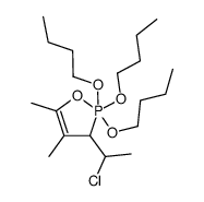 2,2,2-tributoxy-3-(1-chloroethyl)-4,5-dimethyl-2,3-dihydro-1,25-oxaphosphole结构式