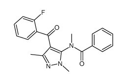 N-[4-(2-fluorobenzoyl)-2,5-dimethylpyrazol-3-yl]-N-methylbenzamide Structure