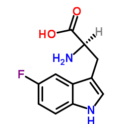 (R)-2-氨基-3-(5-氟-1H-吲哚-3-基)-丙酸图片