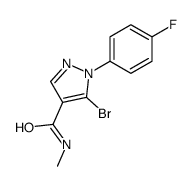 5-bromo-1-(4-fluorophenyl)-N-methylpyrazole-4-carboxamide结构式