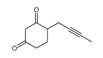 4-but-2-ynylcyclohexane-1,3-dione Structure