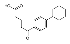 5-(4-cyclohexylphenyl)-5-oxopentanoic acid Structure