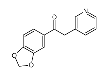 1-(1,3-benzodioxol-5-yl)-2-pyridin-3-ylethanone Structure