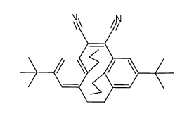 5,13-di-tert-butyl-1,2-dicyano-8,16-dipropyl[2.2]metacyclophan-1-ene结构式