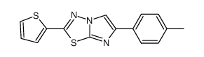 6-(4-methylphenyl)-2-(thiophen-2-yl)imidazo[2,1-b][1,3,4]thiadiazole结构式