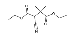 Succinic acid, 3-cyano-2,2-dimethyl-, diethyl ester (6CI) structure