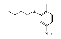 3-butylsulfanyl-4-methyl-aniline结构式