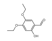 4,5-diethoxy-2-hydroxy-benzaldehyde结构式