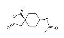 (4t-acetoxy-1-carboxy-cyclohex-r-yl)-acetic acid-anhydride结构式
