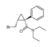 (1S,2R)-2-(bromomethyl)-N,N-diethyl-1-phenylcyclopropanecarboxamide Structure