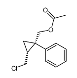 [(1S,2R)-2-(chloromethyl)-1-phenylcyclopropyl]methyl acetate Structure