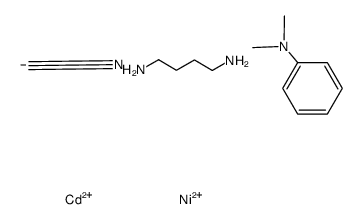 (1,4-diaminobutane)cadmium(II) tetracyanonickelate(II)-N,N-dimethylaniline (1/1) Structure