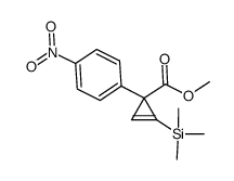 methyl 1-(trimethylsilyl)-3-(4-nitrophenyl)cyclopropene-3-carboxylate结构式