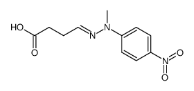 4-[methyl-(4-nitro-phenyl)-hydrazono]-butyric acid结构式