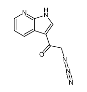 2-azido-1-(1H-pyrrolo[2,3-b]pyridin-3-yl)ethanone结构式