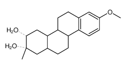 3-Methoxy-17-methyl-18-nor-D-homooestra-1,3,5(10)-trien-16ξ,17ξ-diol Structure