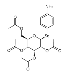 4-Amino-seleno-phenol-Se-tetraacetyl-β-D-glucosid Structure