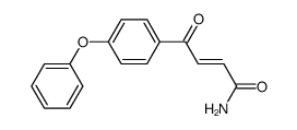 3-(4-phenoxybenzoyl)acrylamide Structure