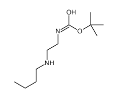 tert-butyl N-[2-(butylamino)ethyl]carbamate Structure