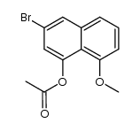 1-acetoxy-3-bromo-8-methoxy-naphthalene结构式