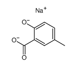 sodium 5-methyl-2-hydroxybenzoate结构式