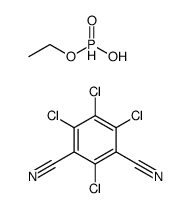 ethoxy-hydroxy-oxophosphanium,2,4,5,6-tetrachlorobenzene-1,3-dicarbonitrile结构式