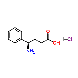 (γR)-γ-Aminobenzenebutanoic Acid Hydrochloride structure