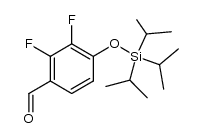 2,3-difluoro-4-((triisopropylsilyl)oxy)benzaldehyde Structure