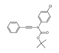(4-chlorophenyl)-phenylethynyl-carbamic acid tert-butyl ester结构式