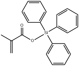 2-Propenoic acid, 2-methyl-, triphenylsilyl ester结构式