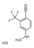4-hydrazinyl-2-(trifluoromethyl)benzonitrile,hydrochloride结构式