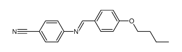 4-{[1-(4-Butoxy-phenyl)-meth-(E)-ylidene]-amino}-benzonitrile Structure