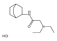 N-(3-bicyclo[2.2.2]octanyl)-2-(diethylamino)acetamide,hydrochloride Structure