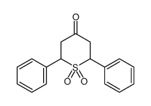 2,6-Diphenyltetrahydrothiopyran-4-one s,s-dioxide结构式