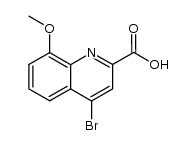 4-bromo-8-methoxy-quinoline-2-carboxylic acid Structure