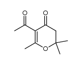 acetyl-5-dihydro-2,3-trimethyl-2,2,6-pyrone-4 Structure