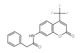 7-(苯乙酰氨基)-4-二氟甲基香豆素结构式