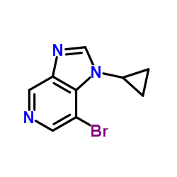 7-Bromo-1-cyclopropyl-1H-imidazo[4,5-c]pyridine结构式