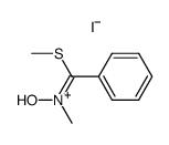 (Z)-N-((methylthio)phenylmethylene)methanamine N-oxide hydriodide Structure