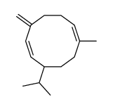 1-methyl-5-methylidene-8-propan-2-ylcyclodeca-1,6-diene结构式