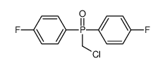 1-[chloromethyl-(4-fluorophenyl)phosphoryl]-4-fluorobenzene结构式