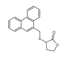 3-((phenanthren-9-ylmethyl)thio)dihydrofuran-2(3H)-one Structure