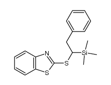 1-(benzothiazol-2-ylthio)-2-phenyl-1-(trimethylsilyl)ethane结构式