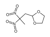 2-(2,2-dinitropropyl)-1,3-dioxolane Structure