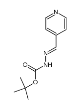 N-(1-aza-2-(4-pyridyl)vinyl)(tert-butoxy)carboxamide结构式