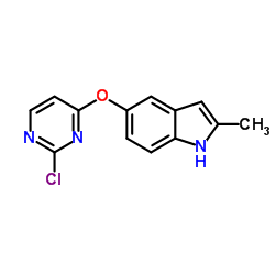 5-[(2-Chloro-4-pyrimidinyl)oxy]-2-methyl-1H-indole Structure